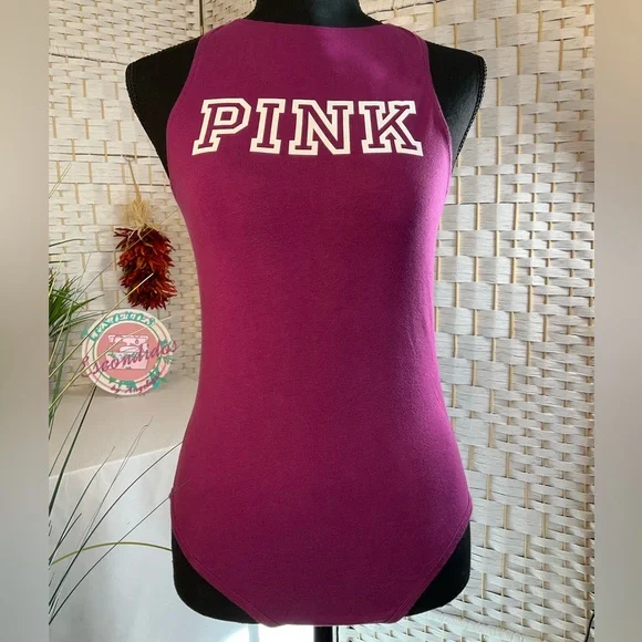 PINK by Victoria’s Secret Muscle Tee Bodysuit- SM - Picture 1 of 4